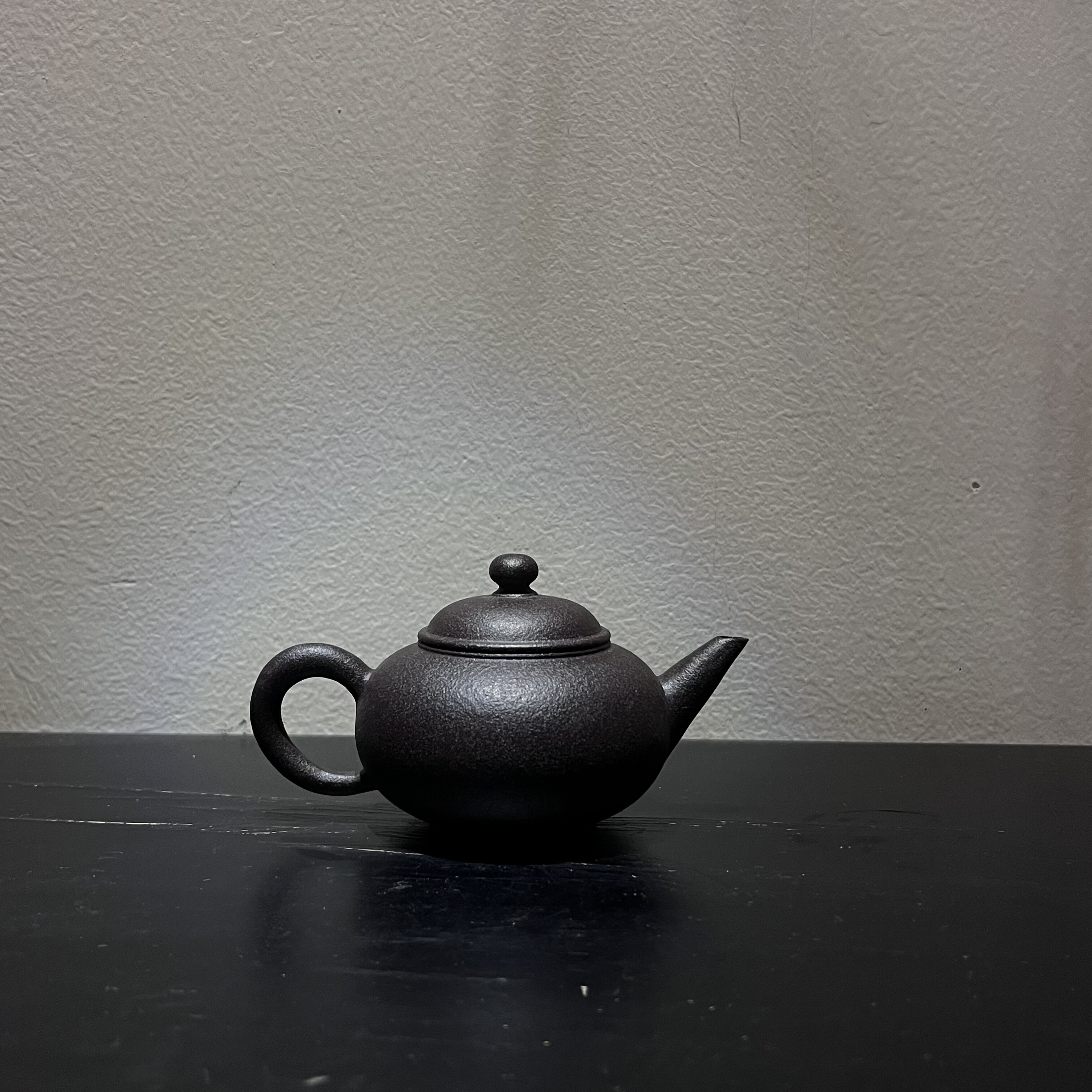 水平壶·铁砂泥 三孔陈继湘摹古潮州手拉壶文人工夫茶器孟臣壶