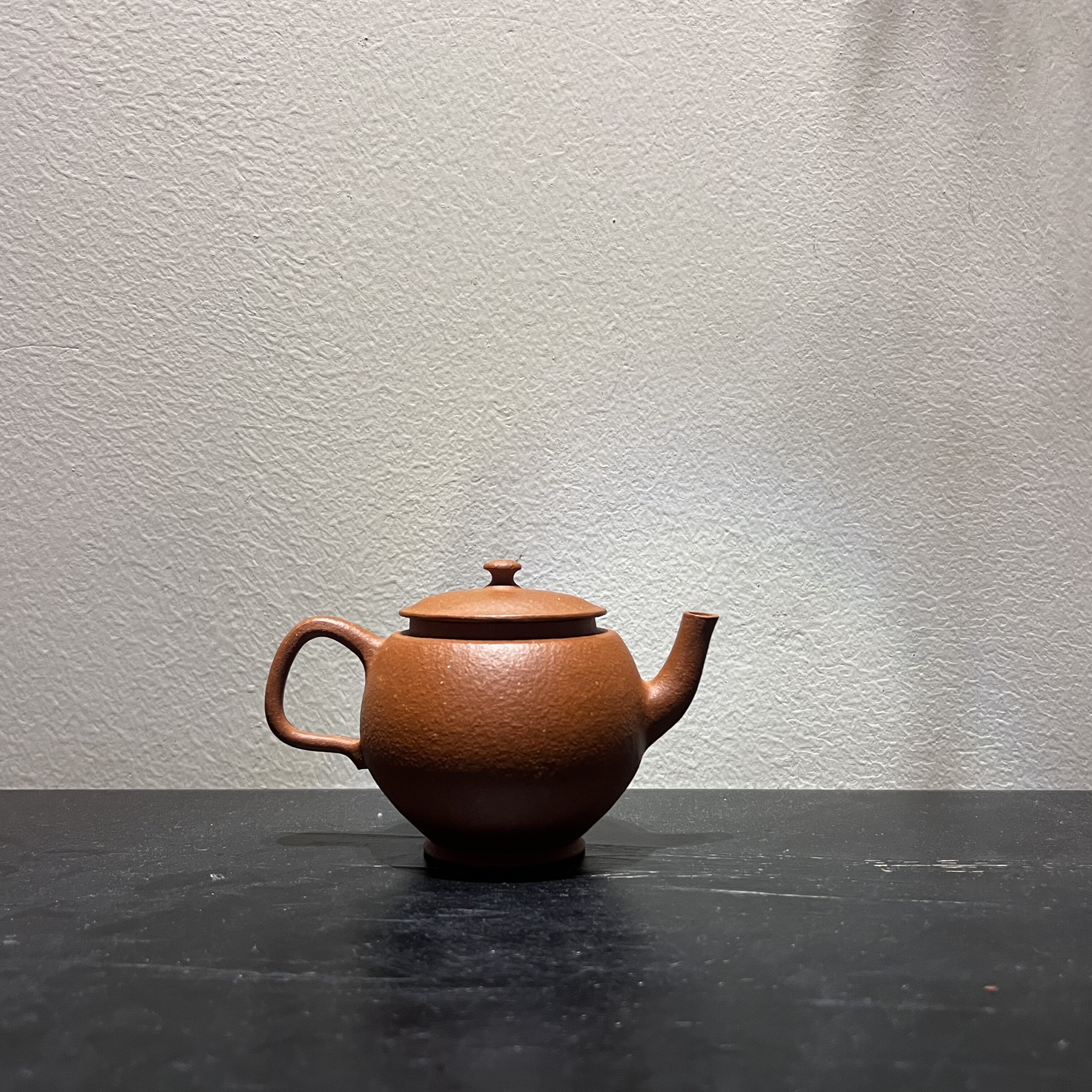 秋莲壶·生砂朱泥 三孔陈继湘潮州手拉壶文人工夫茶器