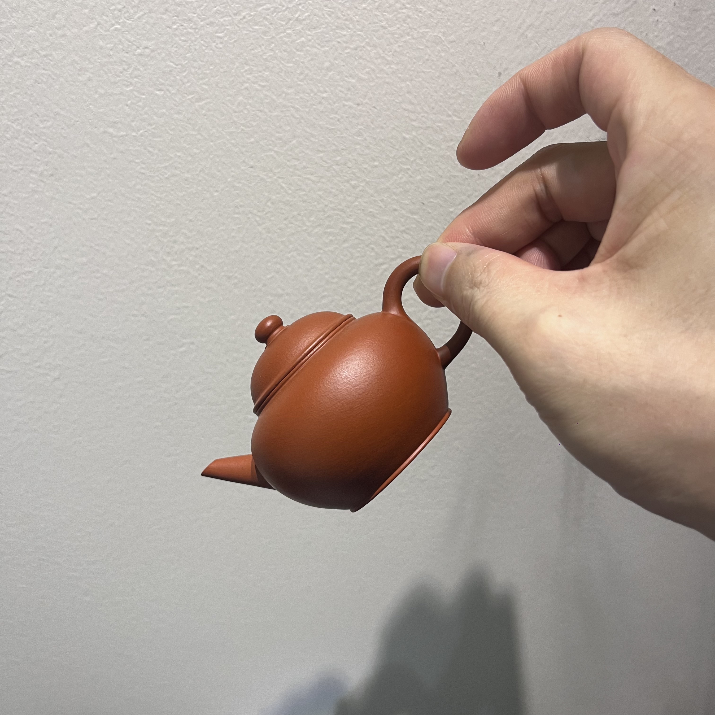 水平壶·蔡典举 朱泥潮州手拉壶传统工夫茶器图片