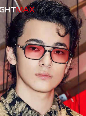 2022新款GM墨镜男防紫外线时尚双梁彩色太阳镜女潮嘻哈king配近视