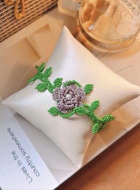 SL174•温柔春日蔷薇串珠手链（材料包&成品）