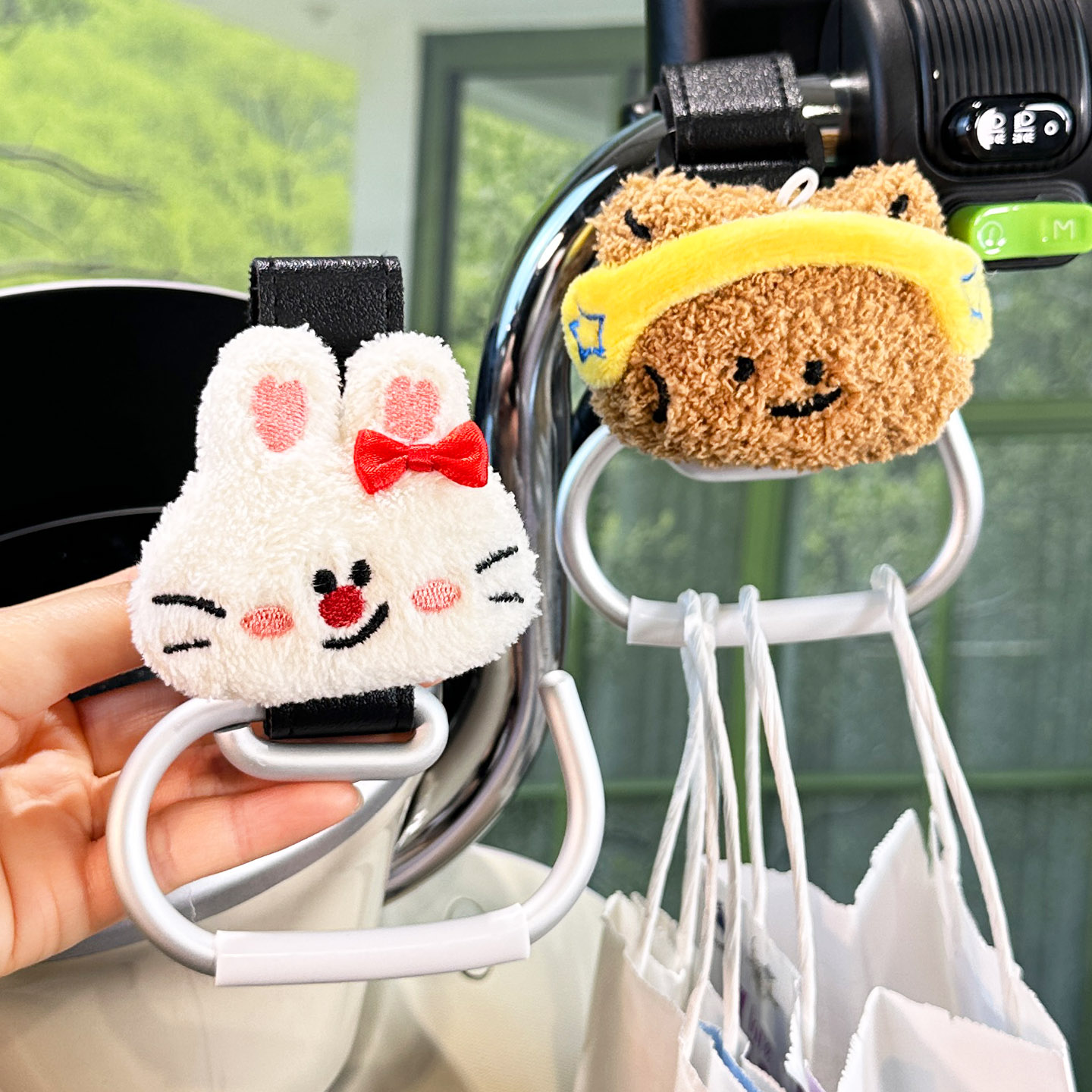 电动车挂钩前置粗细杆通用