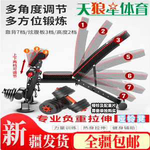 新疆快递包邮哑铃凳仰卧起坐板健身椅折叠腹肌板卧推家用健身器材