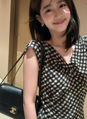 小女人泡泡软纱免烫弹力短袖扭结设计款小衫小衫V266108