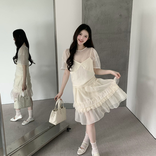 夏季高腰A字蓬蓬裙半身裙(只卖半裙)2907