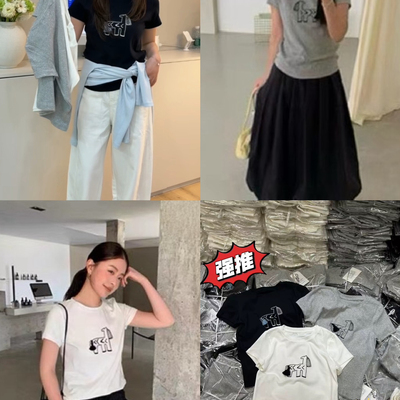 短袖T恤2026春夏新款宽松圆领百搭时尚上衣短袖T恤60061#