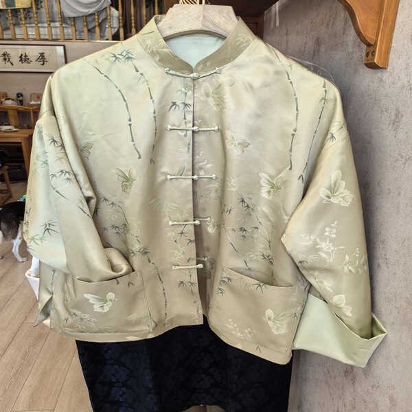 香云纱重缎高级服装面料灵动高奢布匹面料花萝桑蚕丝