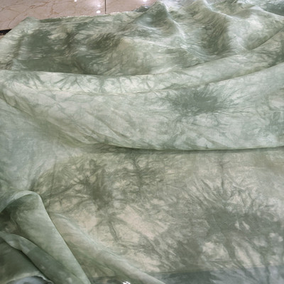 意大利进口晕染桑蚕丝宽幅连衣裙布料服装面料丝绸真丝布独.家