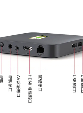 5GWiFi无线网络机顶盒安卓电视盒子影视VIP高清播放器4K盒子