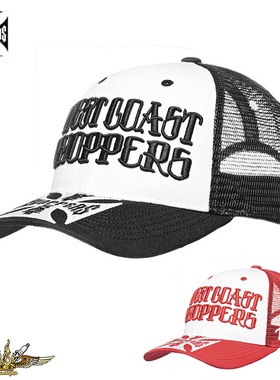 黑金定制WCC美国机车进口休闲骑行太阳帽鸭舌帽子 透气网眼骑行帽