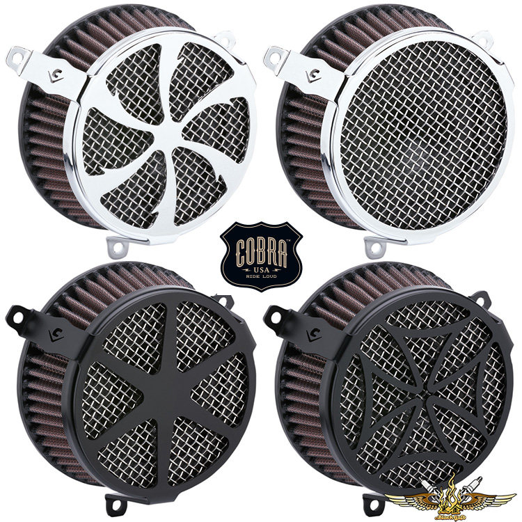 黑金定制哈雷改装883 1200软尾街霸M8戴纳旅行滑翔眼镜蛇空滤套件