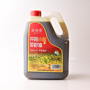 贵州特产开阳小榨菜籽油淼油香非转基因菜油5L/桶
