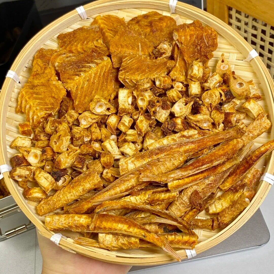 渔大叔安康鱼骨鱼排酥即食香酥鱼骨头鱼干海味休闲小吃海鲜零食