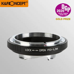 K&F CONCEPT  FD-LM适用于佳能FD镜头转Leica徕卡M手动转接环兼容LM-EA9
