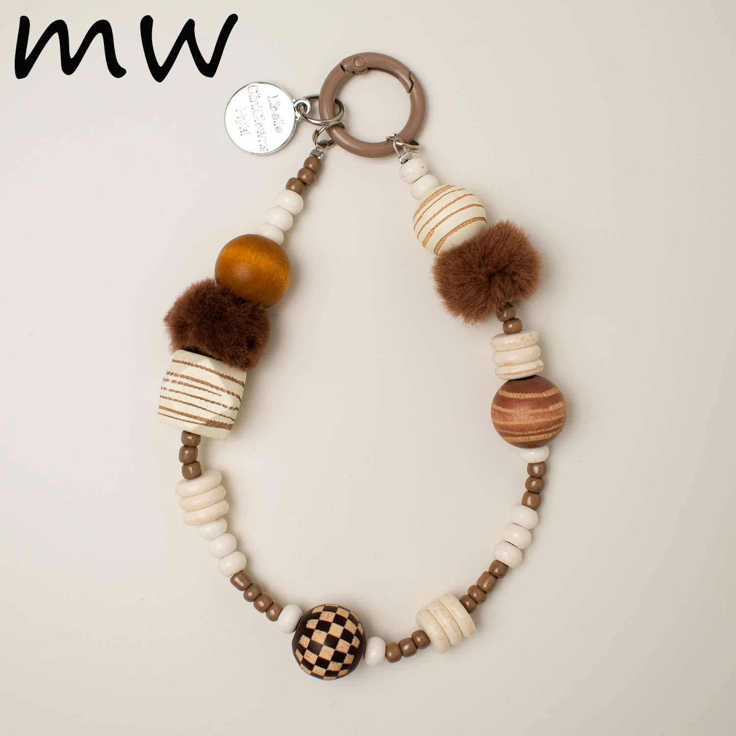 ins复古风氛围感豹纹棕色毛绒球高级美拉德手机链挂件包包挂饰绳,服饰配件/皮带/帽子/围巾,包挂件,淘宝优惠券,粉丝福利购,淘宝优惠卷