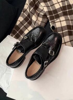 真皮惠州女鞋英伦风单鞋女秋冬新