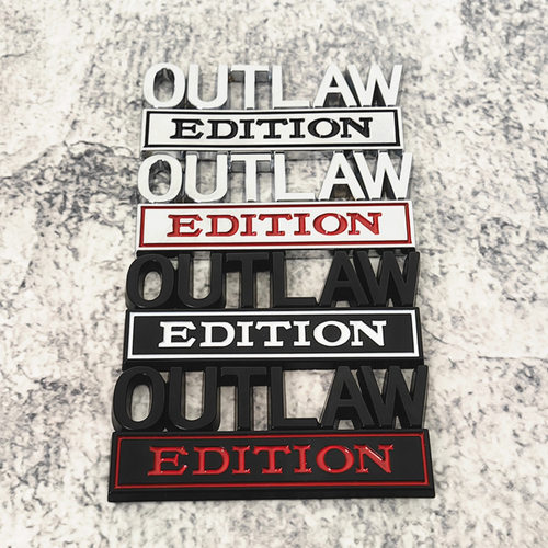 热卖车标汽车改装标OUTLAW叶子板