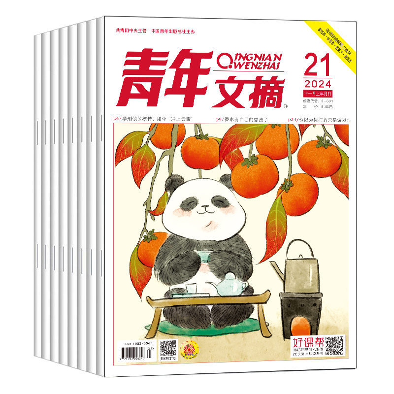 青年文摘 杂志 2026年1月起订阅 1年共24期 美文文苑 文学文摘期刊杂志中学生作文素材课外阅书籍非读者意林