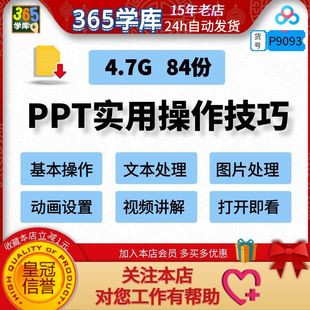 PPT实用操作技巧基本操作文本处理图片动画设置讲解
