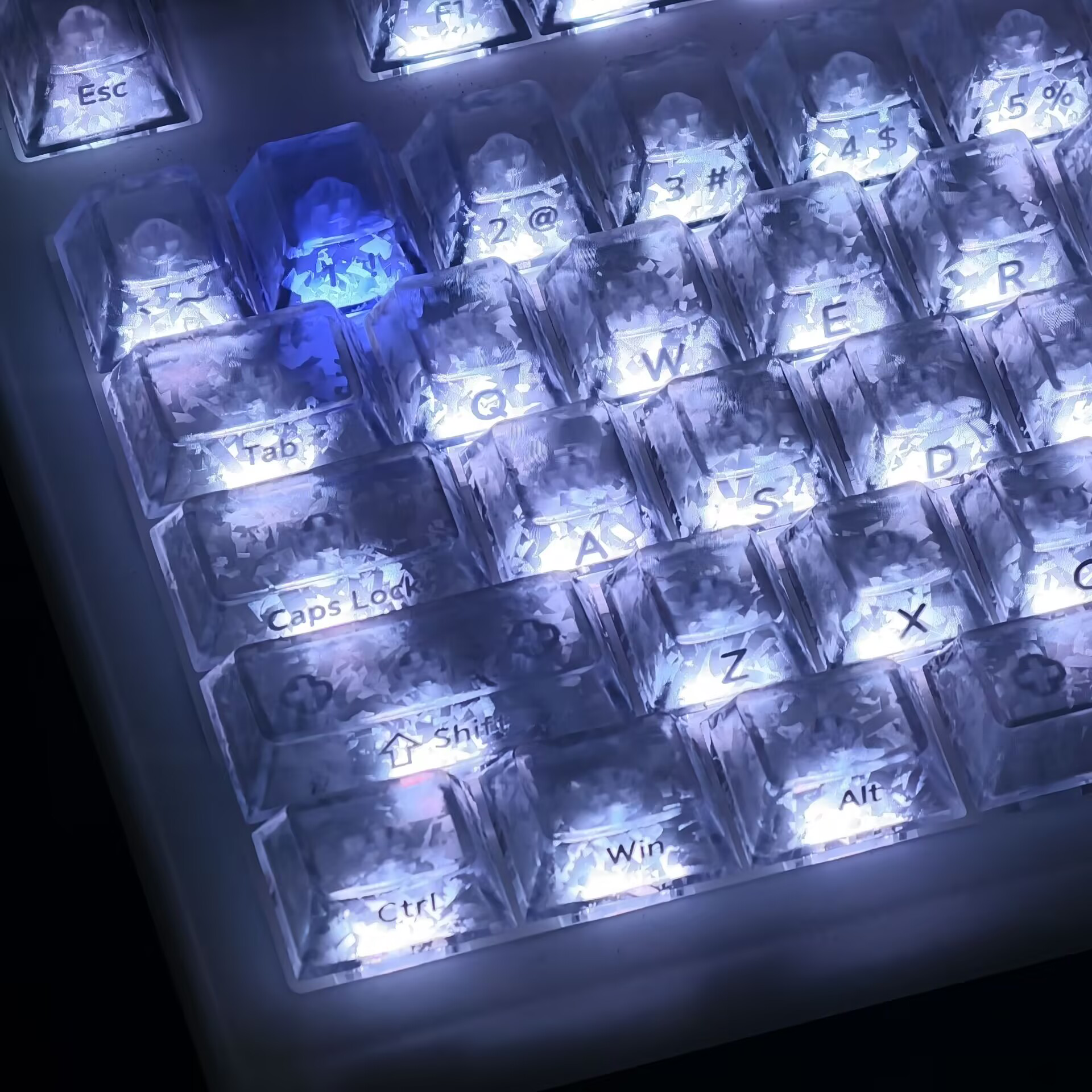 碳纤维侧刻键帽冰碳纹PC透明原厂锻碳纹理透光磁轴键盘艾石头MG63,电脑硬件/显示器/电脑周边,键帽,淘宝优惠券,粉丝福利购,淘宝优惠卷