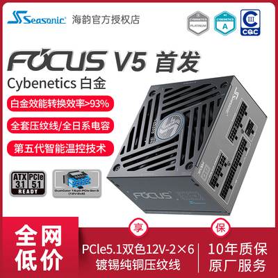 海韵FOCUSV5系列ATX3白金电源