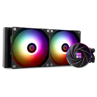 利民AQUA ELITE AE240/360黑色白色12代1700一体式CPU水冷散热器