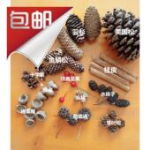 松果松塔套装 饰干树枝 手工制作材料创意diy天然摆件干花包果实装