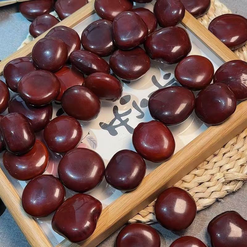 原生态民族风小众太妃“板栗”平安豆菩提雕刻手把件盘玩冷门文玩