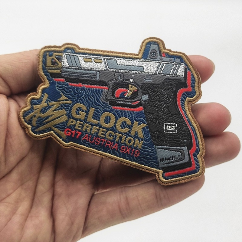 格洛克glock超精细织唛魔术贴章