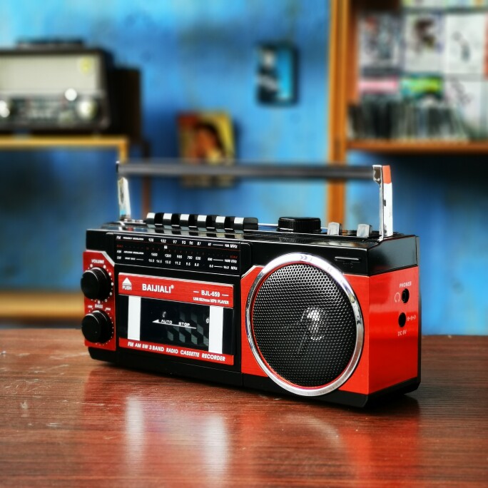 레트르한 다기능 테이프 플레이어 카셋트 플레이어 라디오 카드 카세트 레코더