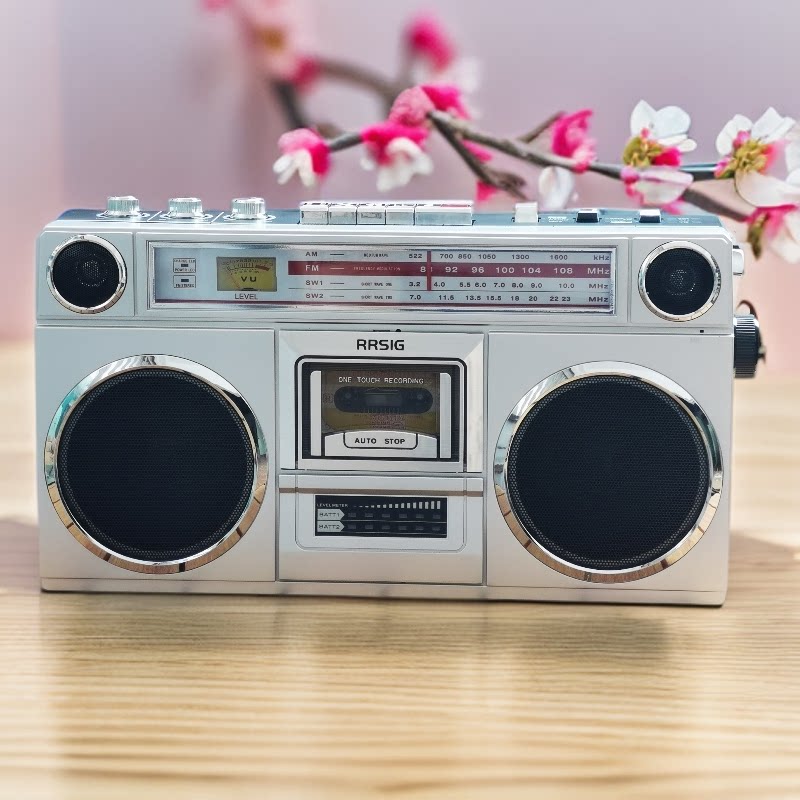 双声道立体声4个喇叭收音机蓝牙插卡音箱磁带机卡带机录音机