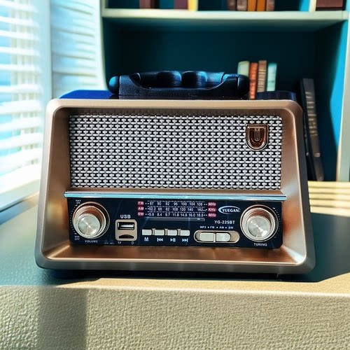 出日韩收音机蓝牙音响一体机调频中波短波外放充电插卡U盘播放