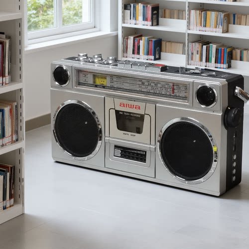 爱华aiwa双声道立体声磁带机收录音卡带机收音机充电蓝牙插卡音箱