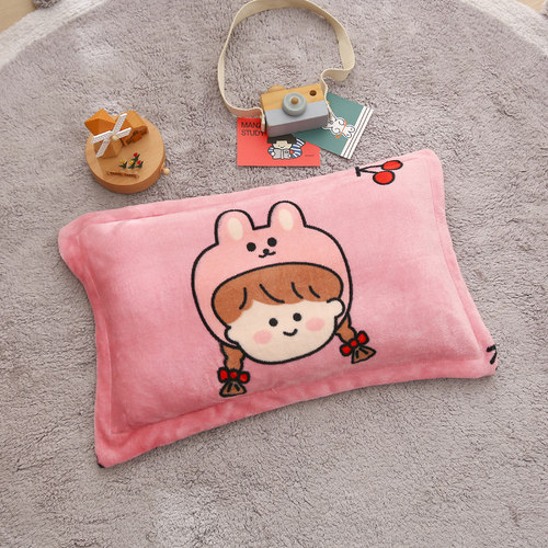 幼儿园儿童枕头套珊瑚绒