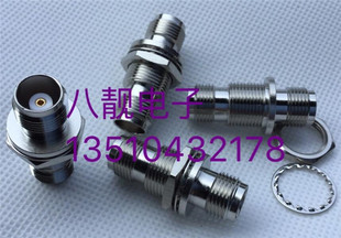 纯铜TNC TNC母头直通50欧姆TNC母转母带螺母锁紧固定面板机箱 KKY