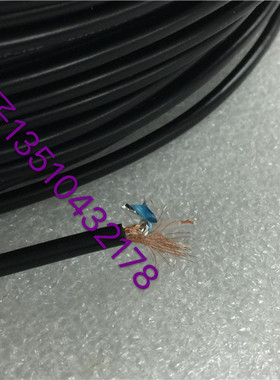 RG174射频同轴线75欧姆RG174线 2.8MM线径 黑色外皮64编织屏蔽网