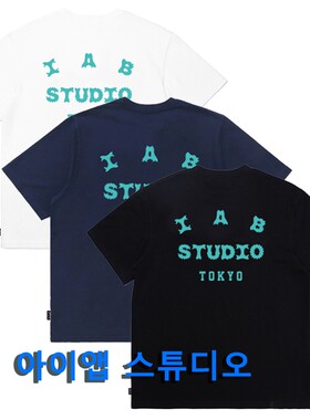 IAB STUDIO TOKYO日本限定潮牌男女同款上衣纯棉短袖圆领T恤