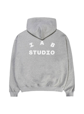 IAB STUDIO후드KR小众潮牌秋冬加绒卫衣男女款情侣宽松上衣连帽衫