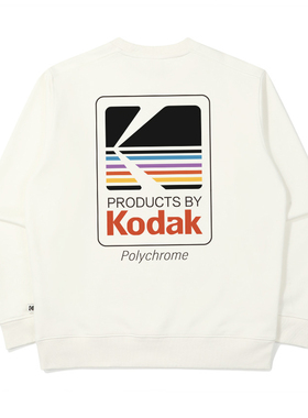 Kodak新款25FW男女款潮牌上衣秋冬基础长袖圆领纯棉卫衣套头衫