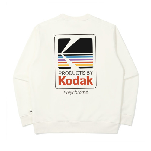 Kodak新款25FW男女款潮牌上衣秋冬基础长袖圆领纯棉卫衣套头衫