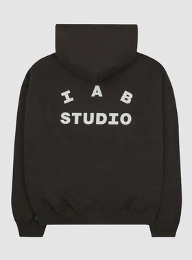 IAB STUDIO Hoodie小众潮牌秋冬加绒卫衣男女款情侣宽松上衣连帽