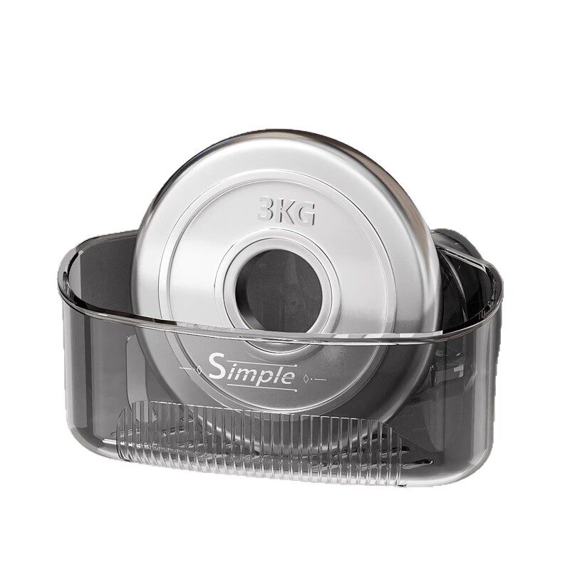 吸盘水槽转角置物架家用厨房多功能大容量置物架壁挂免打孔沥水篮