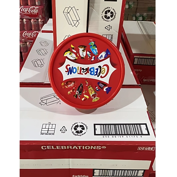 香港购原装进口玛氏什锦巧克力礼盒装大脸盆新年年货