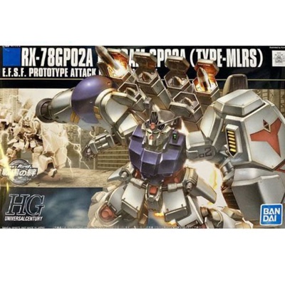 飛翔丸 万代 HGUC 75 战场之绊 高达试作2号机 GP02A MLRS 拼装