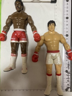 洛奇I电影人偶玩具阿波罗拳击手jakks Rocky balboa Apollo creed