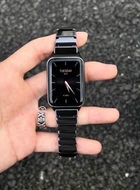 陶瓷折叠扣腕带适用小米手环10pro/9pro手表表带8pro红米watch6/5