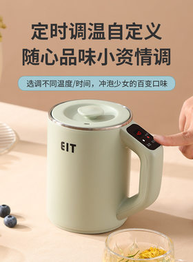 110V电炖杯出国旅行便携小型电热水壶家用多功能保温一体烧水壶