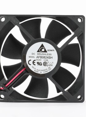 全新原装AFB0824SH 8025 24V 0.33A 双滚珠 8厘米变频器散热风扇