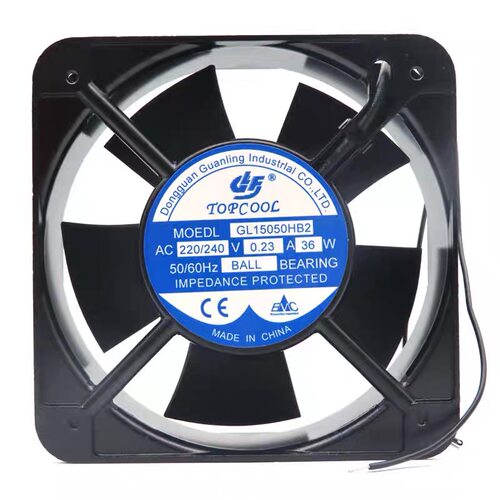 AVC全新TOPCOOL GL15050HB2/240V 0.23A 36W 15CM机柜散热风机
