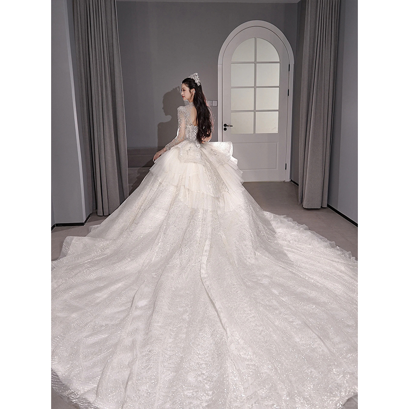  There is no accessory for the tail wedding dress+M   - $41.16 